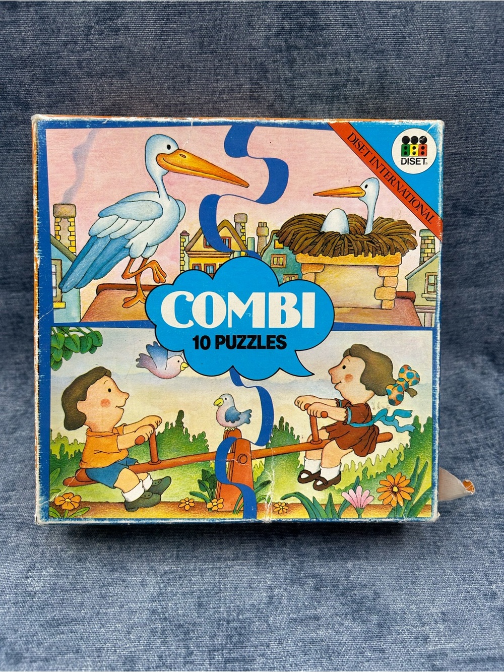 Diset Combi 10 Puzzles Vintage Children Educational Matching Game Montessori